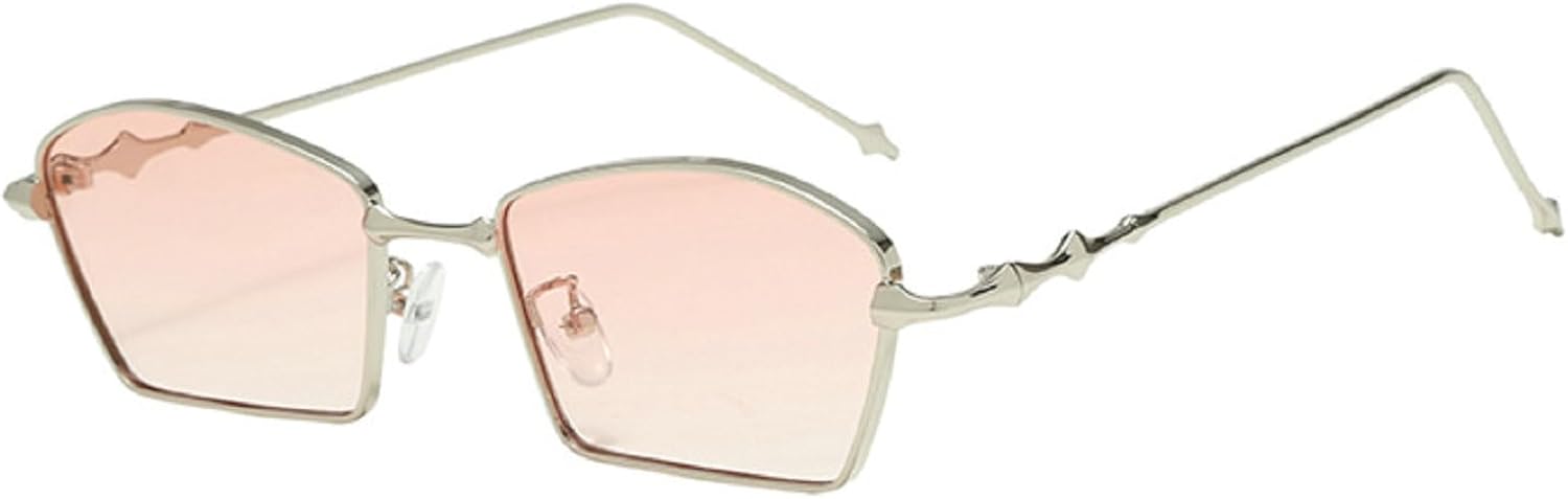 

Ретро-солнцезащитные очки неправильной квадратной формы для женщин, 2024 год, уникальная веерообразная форма, панк-стиль Y2K, маленькая оправа, модные квадратные солнцезащитные очки N45 mincl, Light Pink