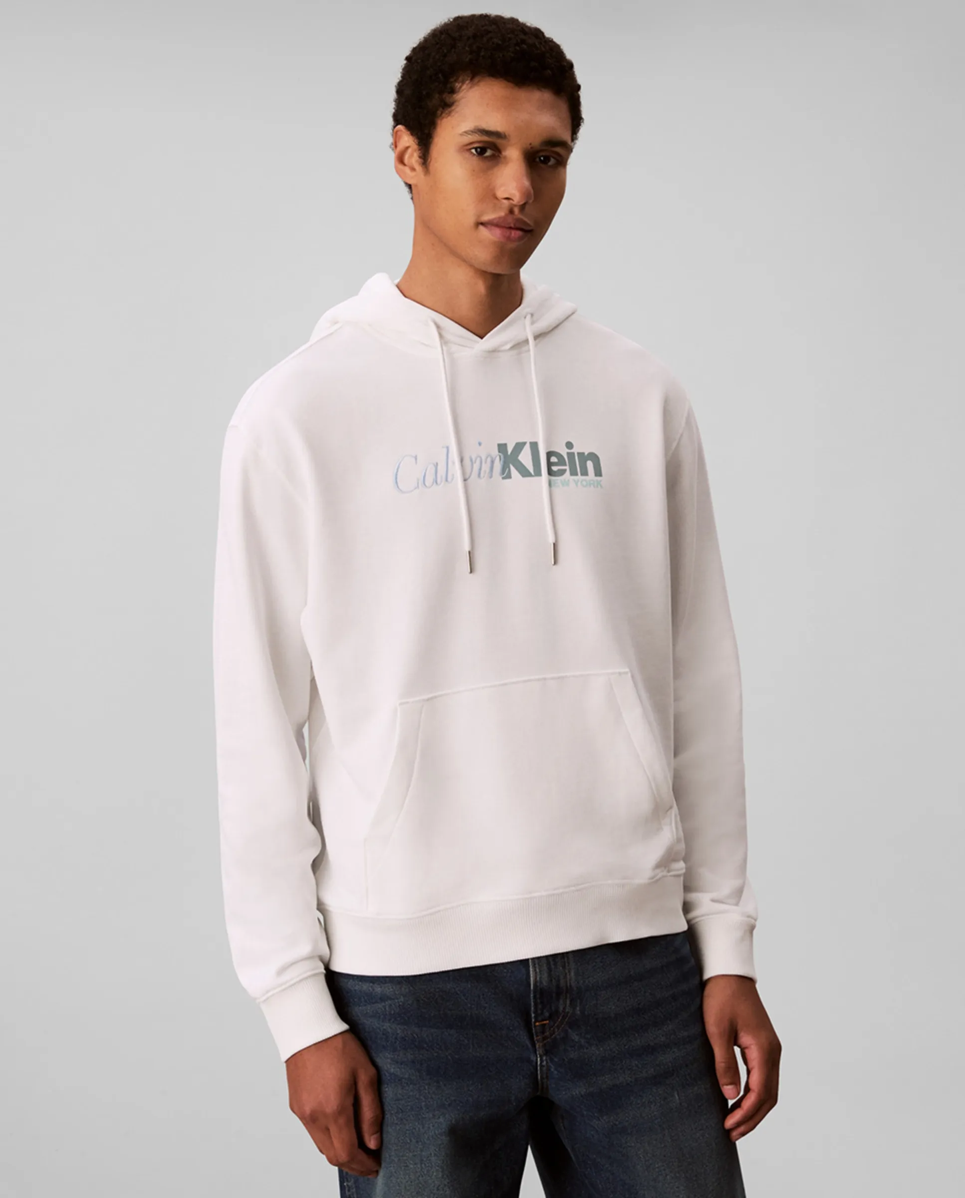 

Толстовка с капюшоном для мужчин Calvin Klein, белый