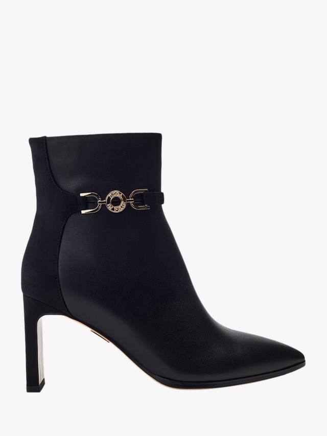 Ботинки-стилеты Pallia с острым носком из кожи Moda in Pelle, Black