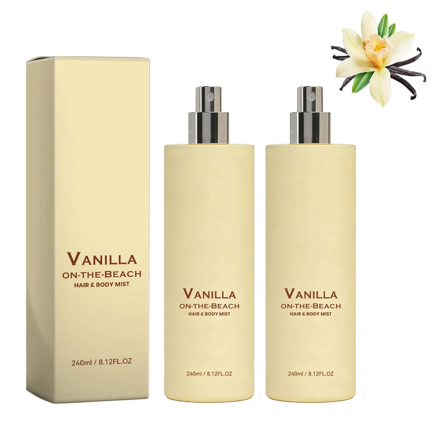 Спрей для волос и тела «Vanilla On the Beachs» Generisch, 2 Pieces.