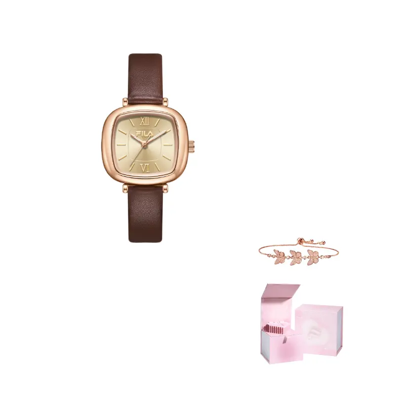 

Женские часы FILA, 6572-101 золотой dial коричневый strap