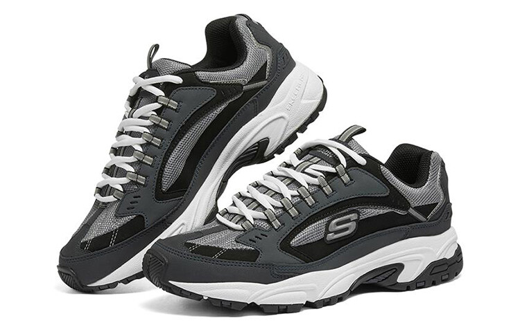 Кроссовки Stamina Chunky для мужчин с низким верхом, темно-синие/черные Skechers — фото 3