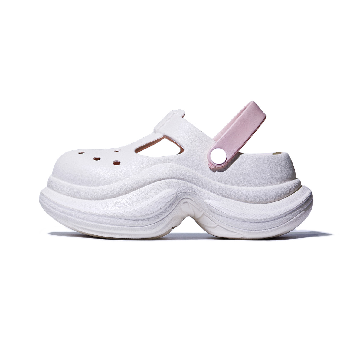CHOVO Клоги женские бело-розовые, цвет White Pink