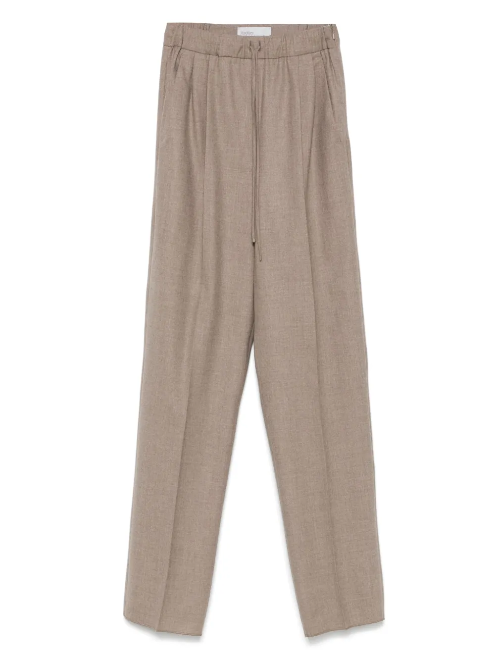 

Брюки с завышенной талией MAX MARA, коричневый