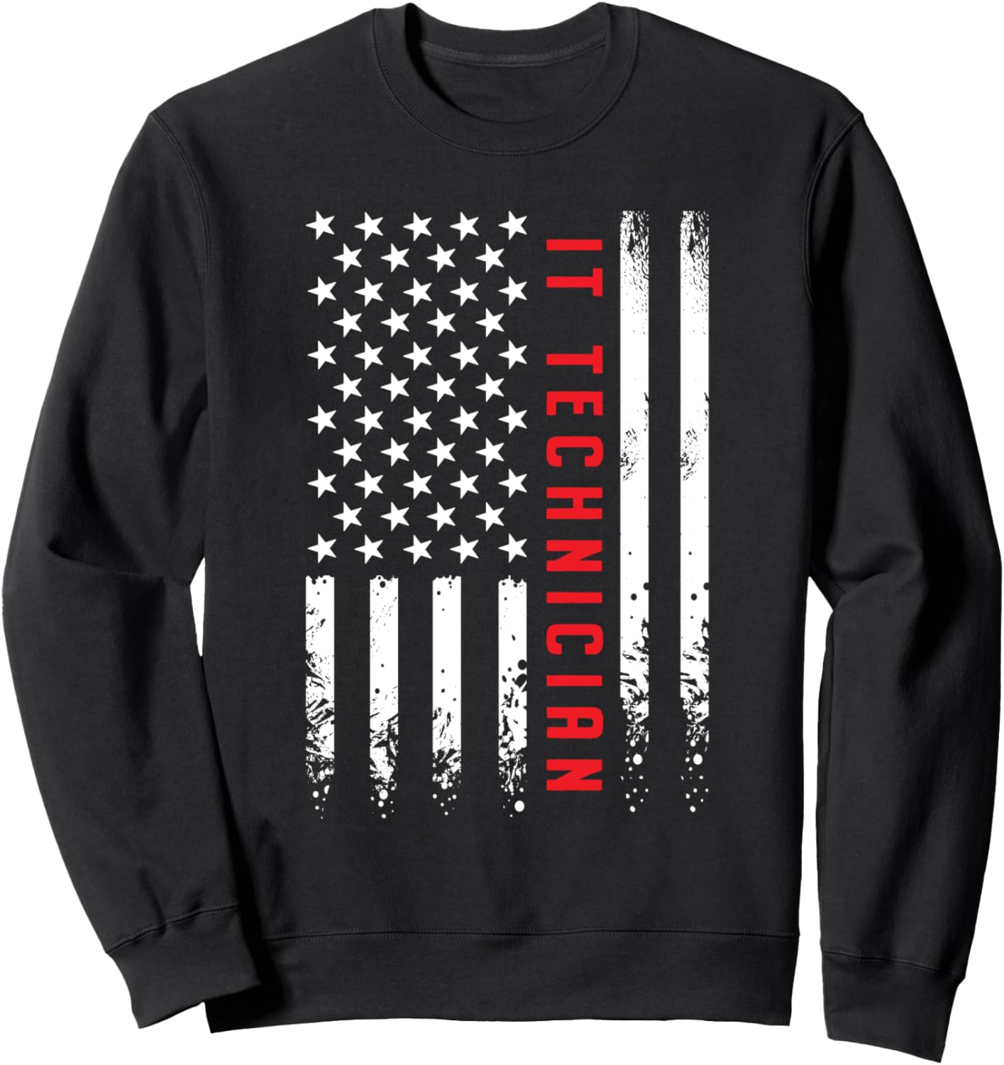 

Толстовка с изображением американского флага для IT-специалиста ко Дню независимости США (4 июля) 4Th Of July America Independence Day Usa Store, черный