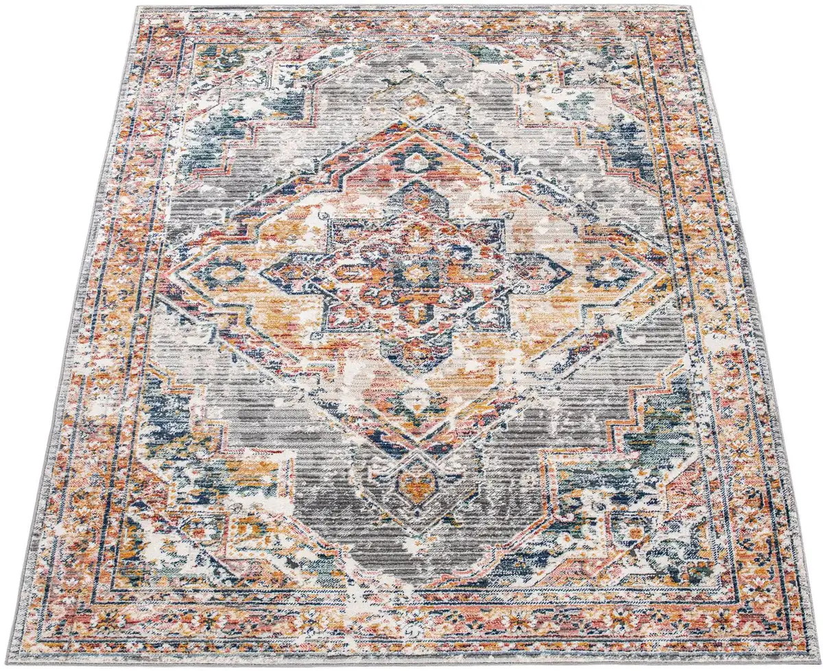 

Ковер Paco Home "Herbete 735", прямоугольный, короткий ворс, восточный стиль, винтажный дизайн, гостиная 120х170 см, серый