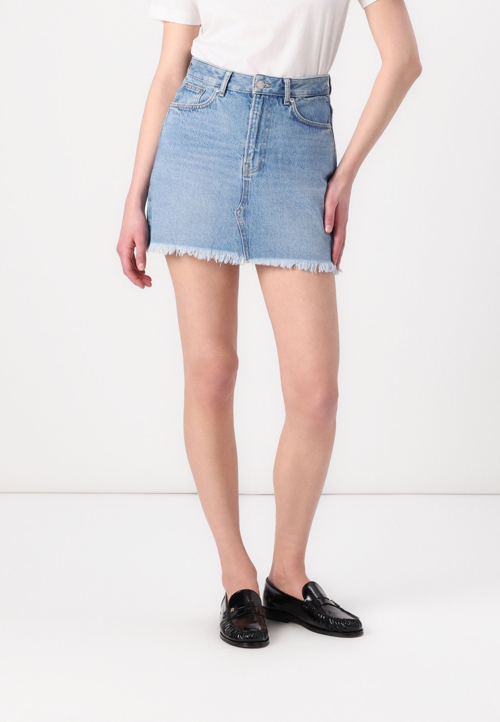 

Мини-юбка SHELLY SKIRT - Denim skirt Samsøe Samsøe, светло-голубой