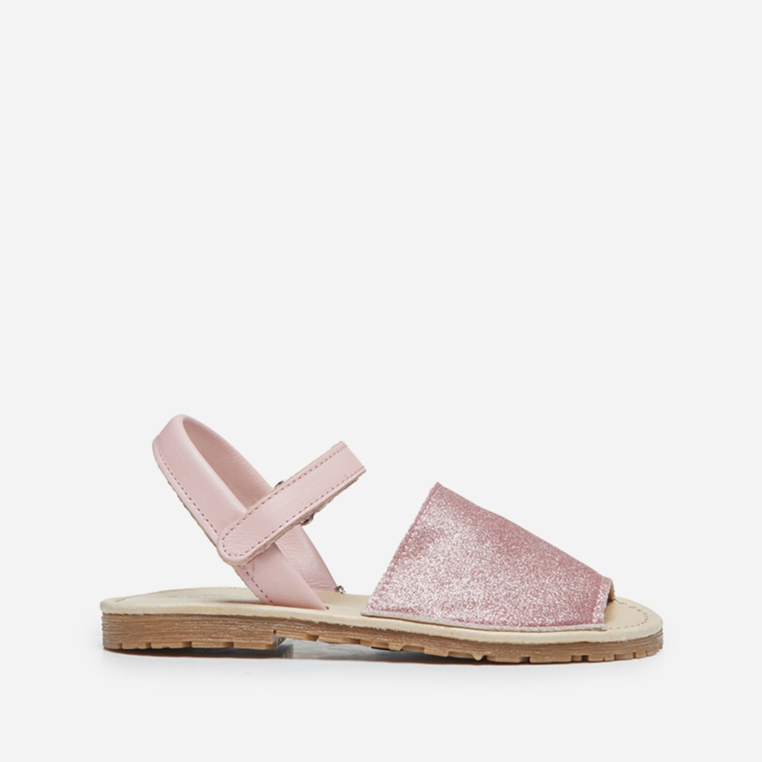 

Сандалии из кожи для девочек с блестками Childrenchic, розовый