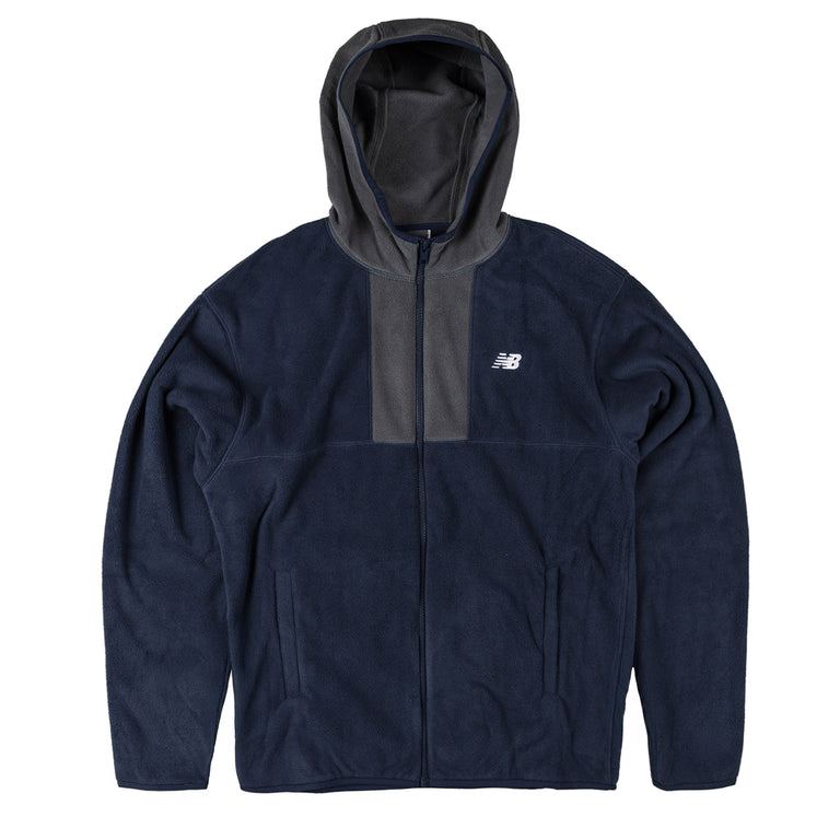 

Куртка polar fleece hooded jacket New Balance, синий