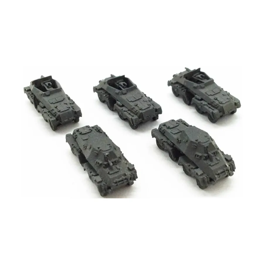 

SdKfz 233 и 263 Коллекция №1, WWII Micro Armour - Germany - Loose Miniatures (1:285)