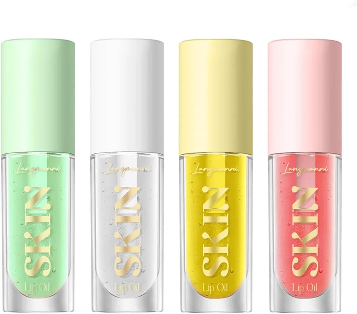 Блеск для губ Lip Plumper Gloss Slip Oil, Crystal Clear Lip Lotion, Beauty Searcher, набор A, прозрачный