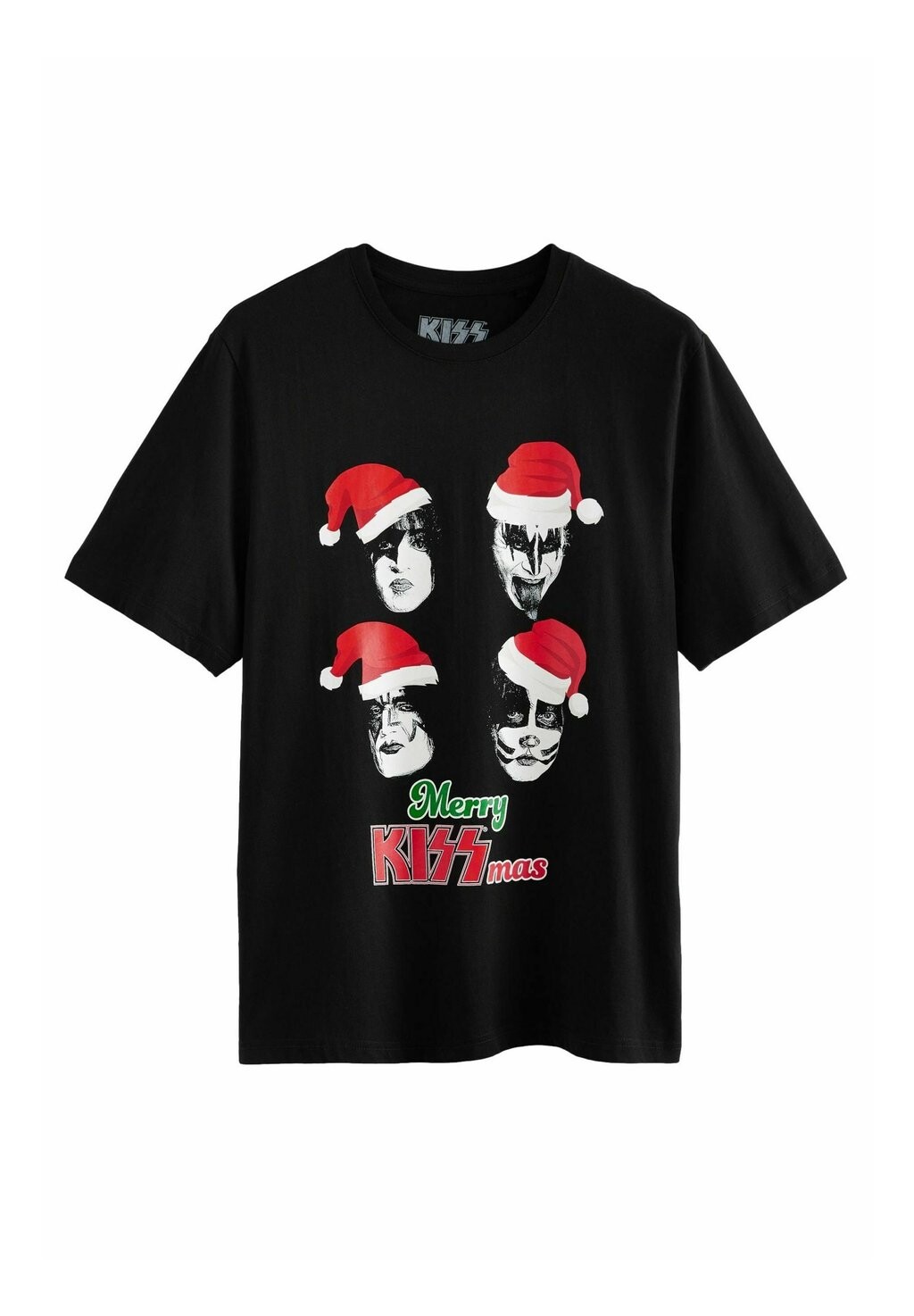 

Футболка с принтом LICENCE CHRISTMAS REGULAR FIT Next, черный