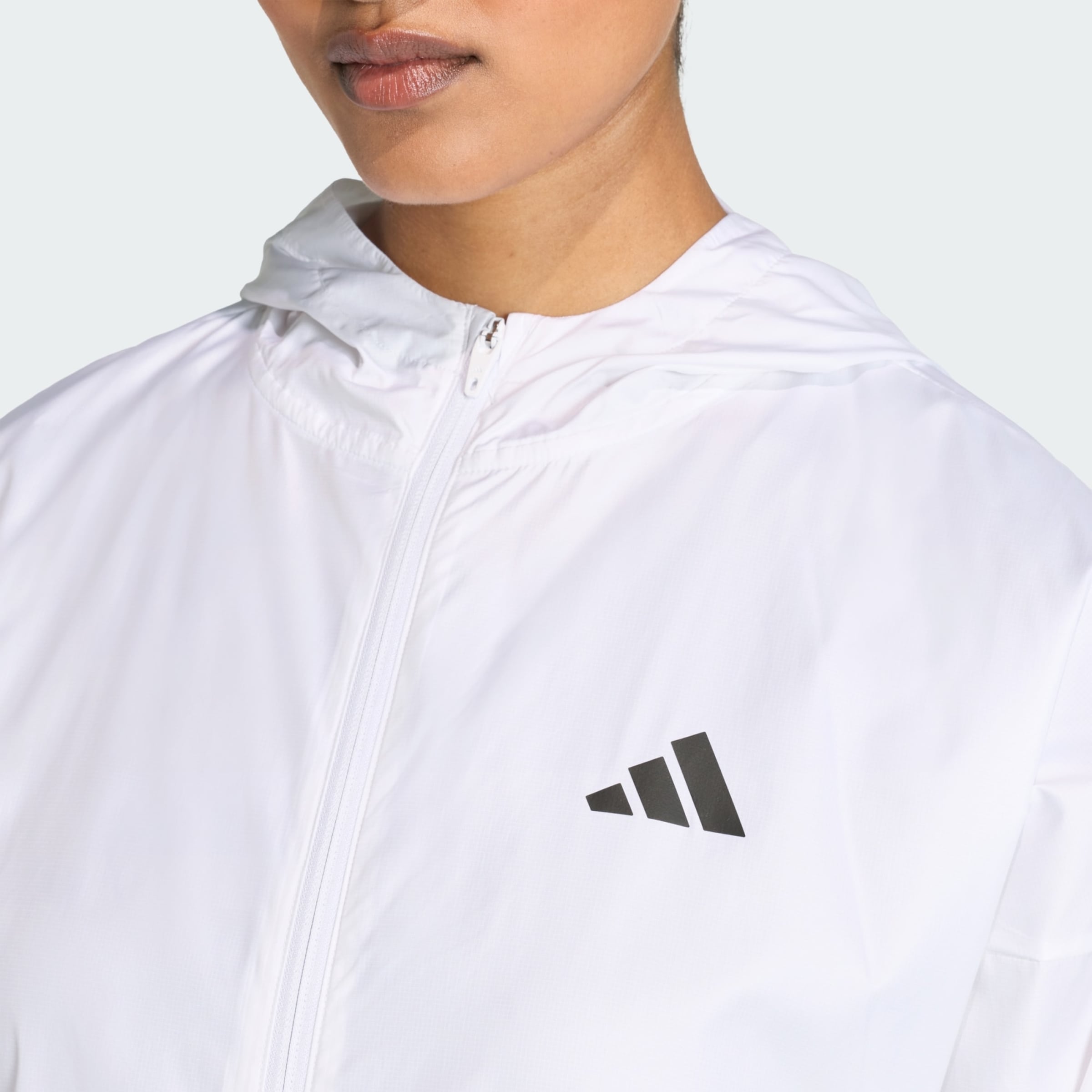 Adidas Performance Спортивная куртка 'Hyperglam' в белом цвете — фото 4