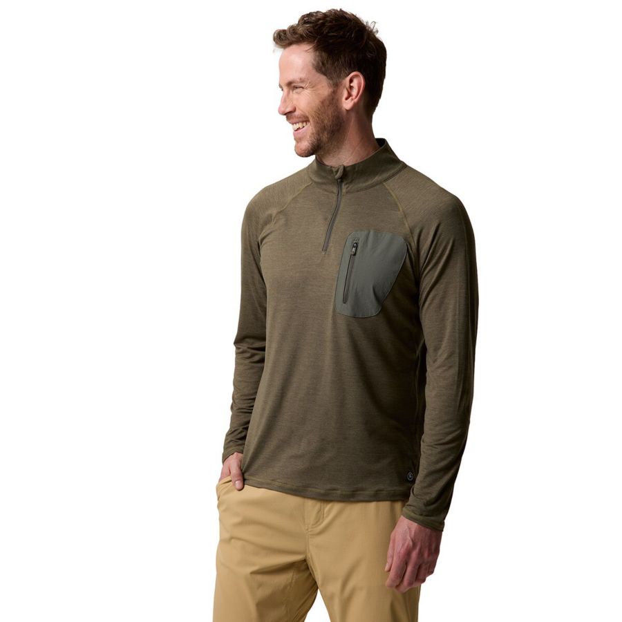 

Мужская спортивная рубашка Destination с застежкой-молнией на четверть длины и длинным рукавом Backcountry, Kalamata