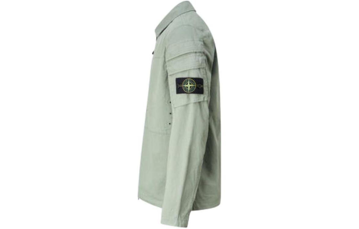 Куртка мужская зеленая Stone Island, зеленый — фото 3