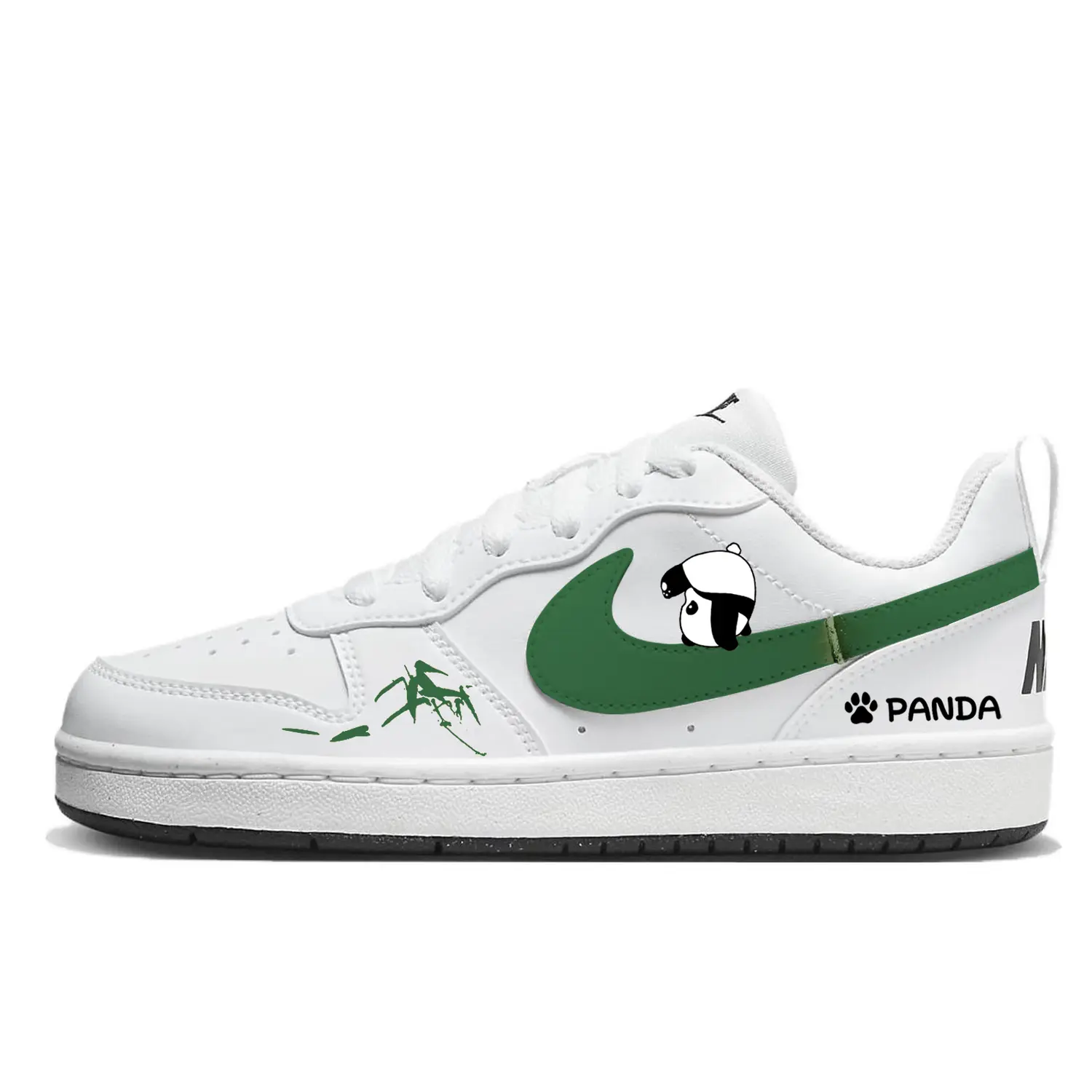 

Nike Кроссовки для скейтбординга Court Borough Bamboo Love Bear низкие детские Unisex цвет Bamboo Green
