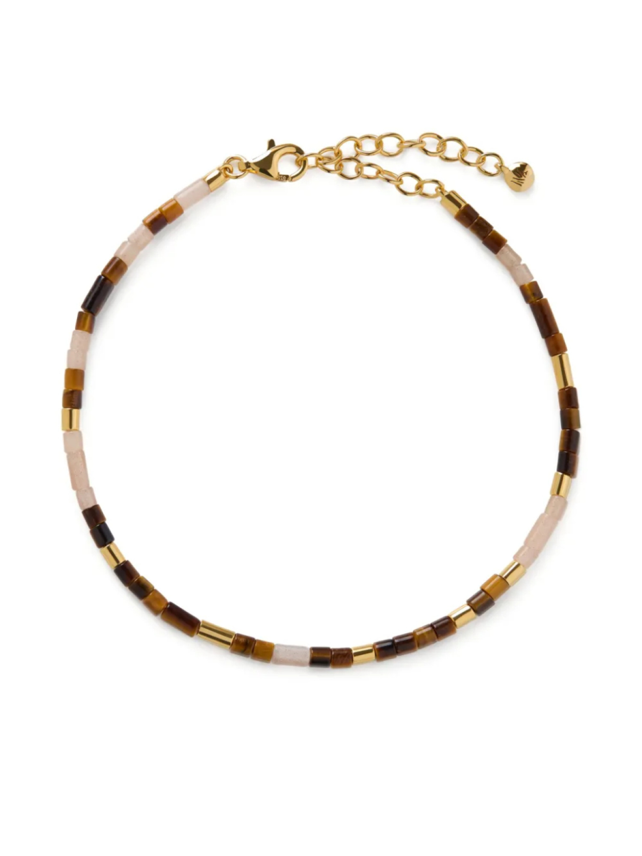 

Monica Vinader браслет Delphi Multi Gemstone, коричневый