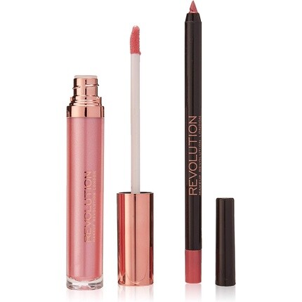 

Наборы Retro Luxe Liquid Lipstick Metallic Lipstick оттенка Waiting Pink, 5,5 мл, Makeup Revolution