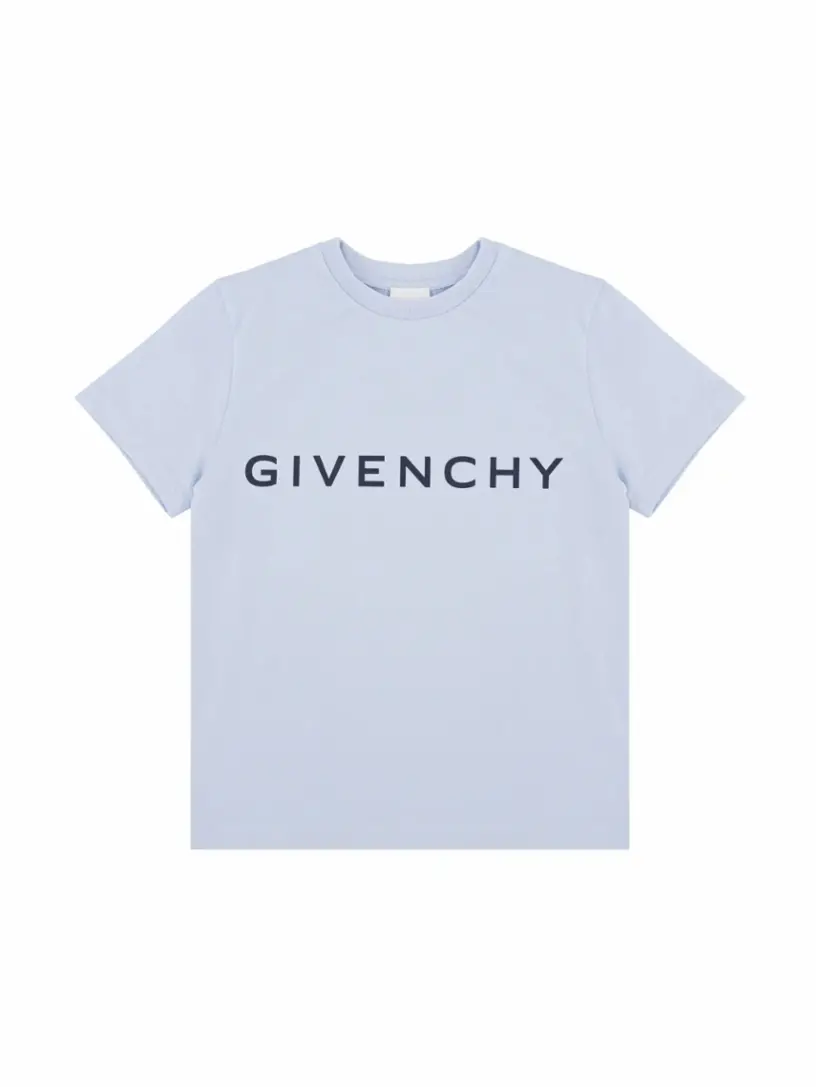 

Хлопковая футболка с логотипом Givenchy, синий