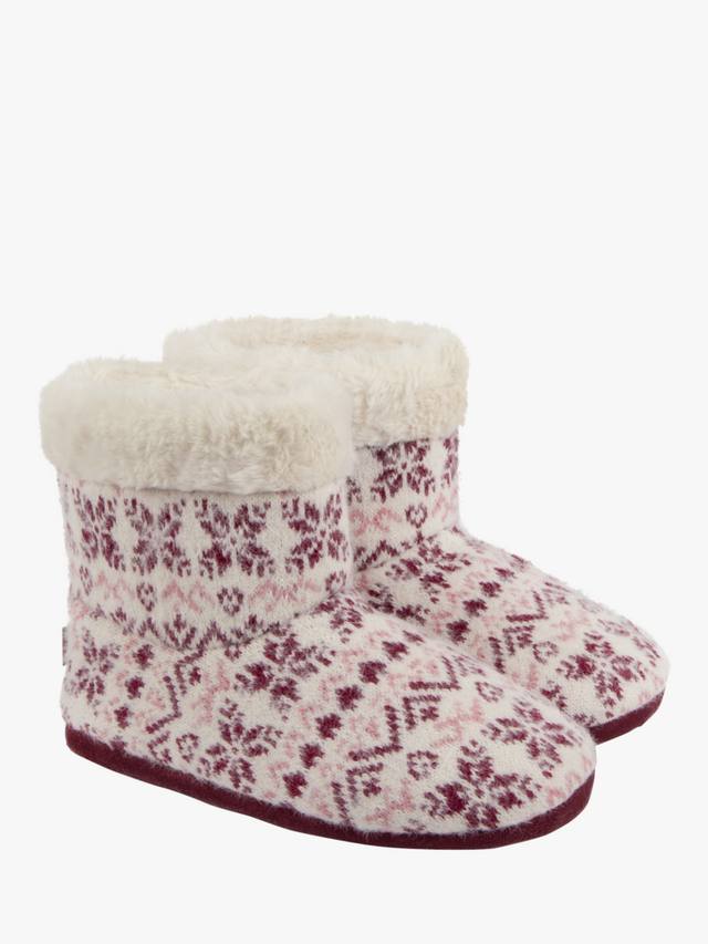 Женские тапочки-угги Fair Isle с вязаным узором totes, Fair Isle — фото 3