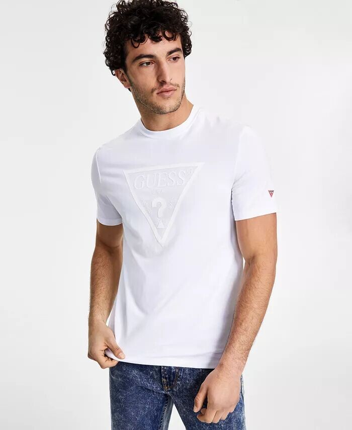 

Футболка мужская Eco Tonal с логотипом GUESS, белый