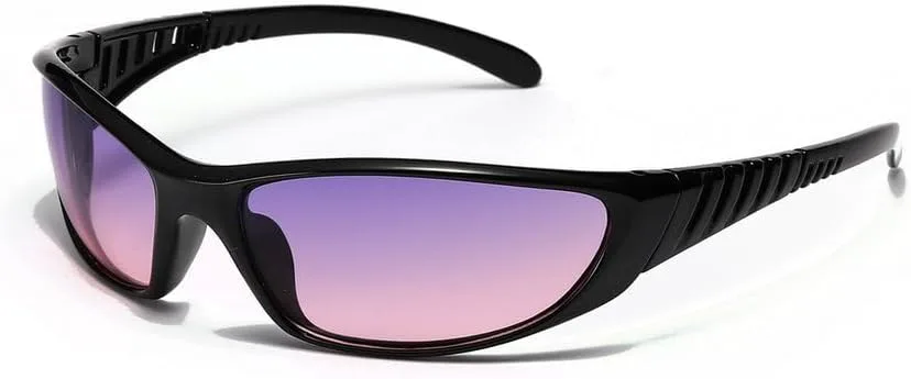 

Серебряные солнцезащитные очки с выемками, женские солнцезащитные очки, красные солнцезащитные очки, модные мужские солнцезащитные очки GHVWYX, Black Purple