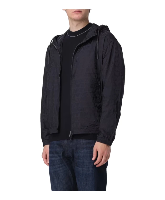 Синяя куртка-бомбер 3d1bh41nnxz0920 Emporio Armani, синий — фото 3
