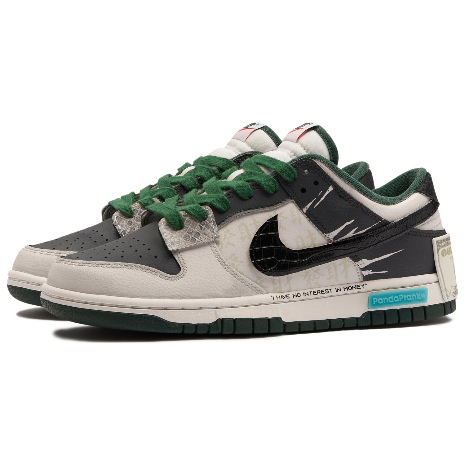 

Обувь для скейтбординга Nike Dunk унисекс, White/Green/Black