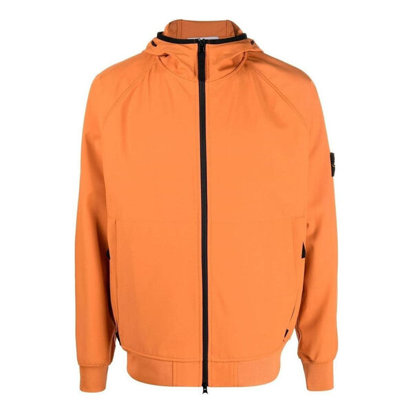 

Куртка light soft shell-r hooded jacket 'sienna' Stone Island, оранжевый