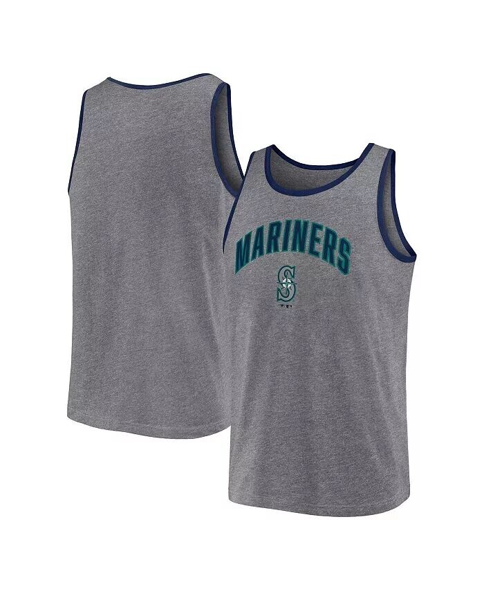 

Мужская майка-топ Seattle Mariners Primary, цвет серый, меланж Fanatics