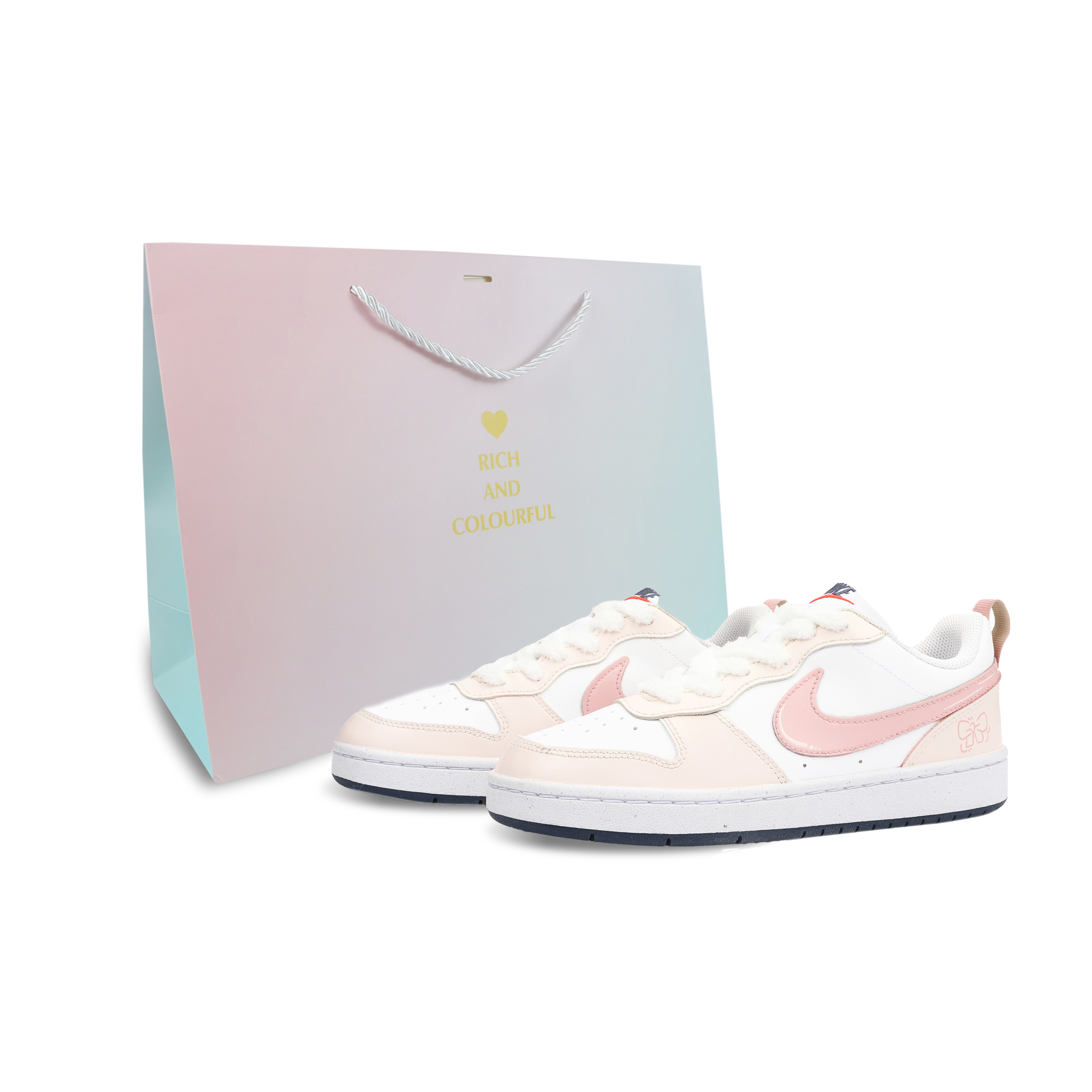 

Nike Детские кроссовки для скейтбординга Court Borough Primrose с амортизацией, износостойкие, низкие, для подростков