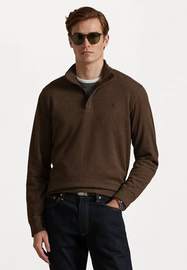 Роскошная трикотажная толстовка с застежкой-молнией до середины груди Polo Ralph Lauren, Cedar