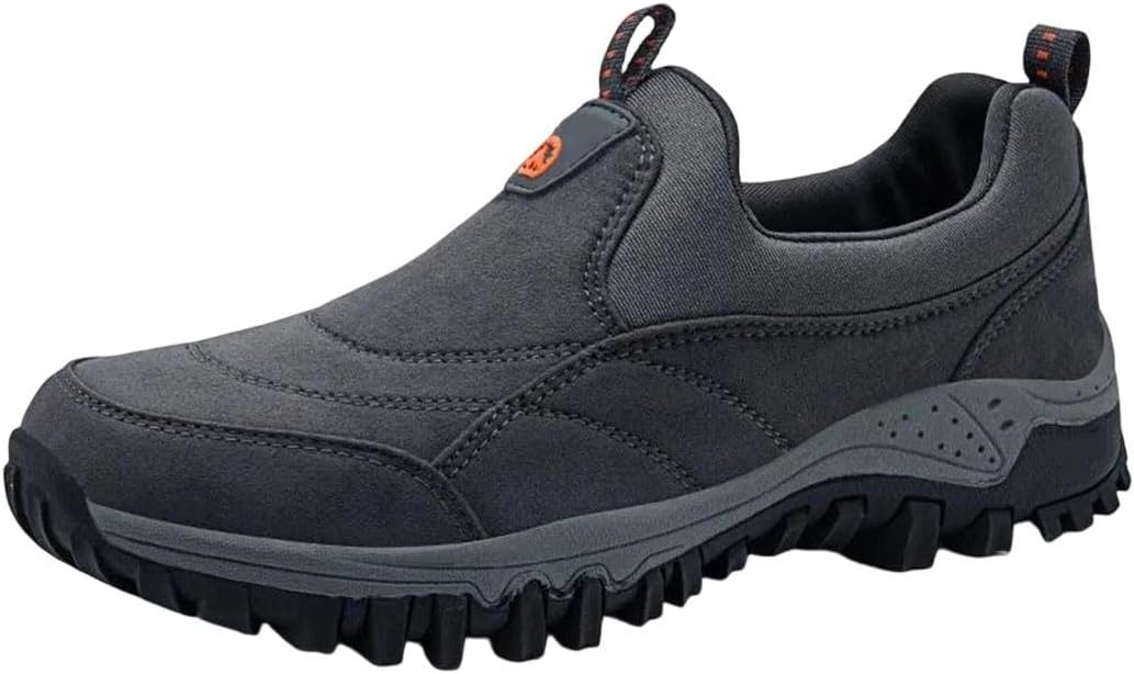 

Мужские мокасины для улицы, спортивная обувь, искусственная, противоскользящая, удобная, большой размер Generic, серый