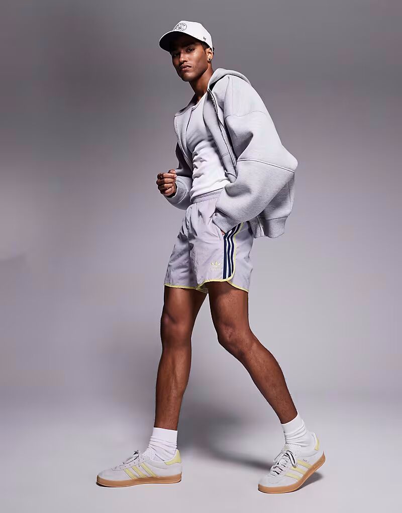 

Сиреневые спринтерские шорты Adidas Originals Adicolor