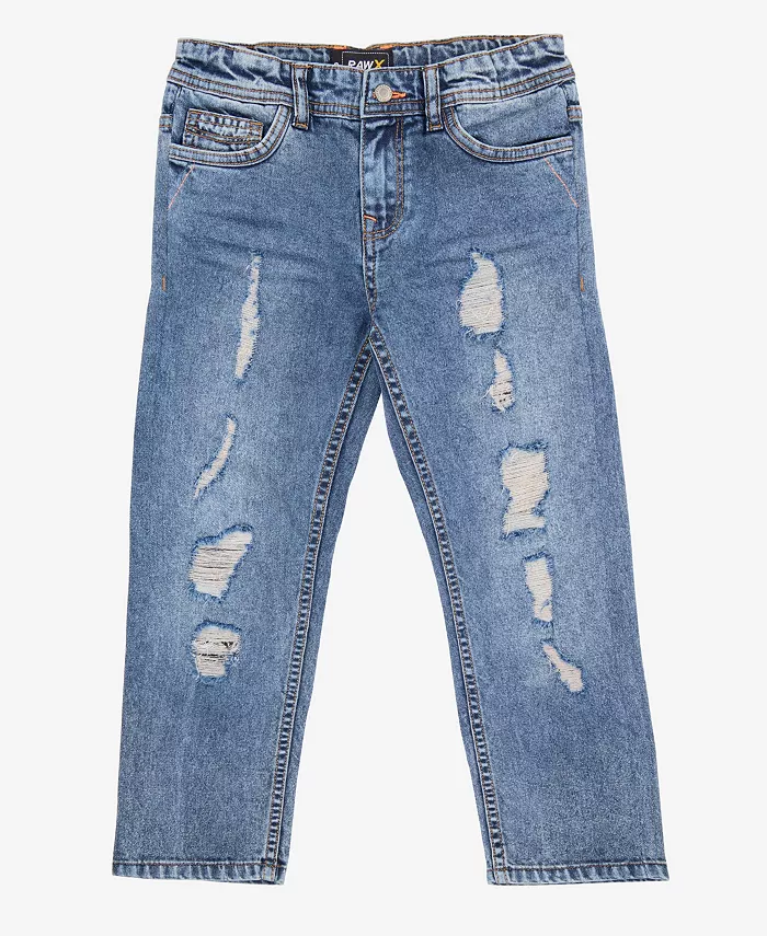 

Джинсы для мальчика в стиле distressed размер 4-7 Raw X, синий