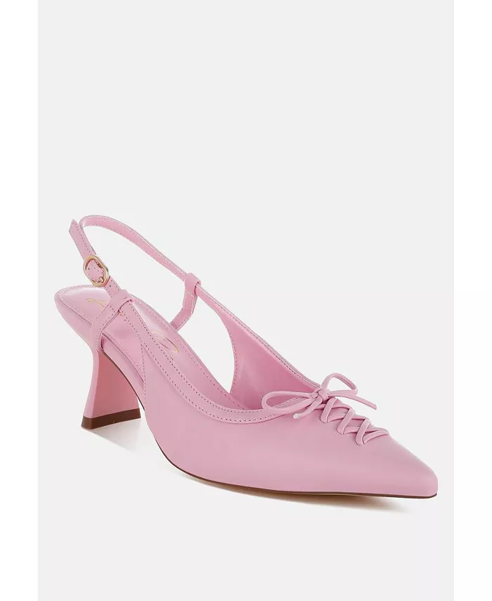 Женские туфли Danvers Kitten Heel Pointy Slingbacks London Rag, розовый — фото 2