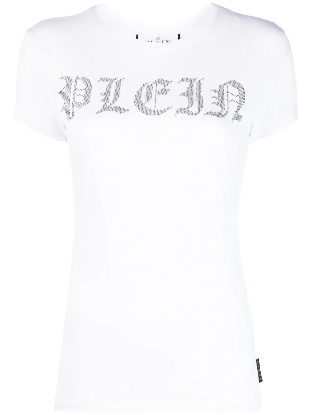 

Футболка с логотипом и стразами Philipp Plein, белый