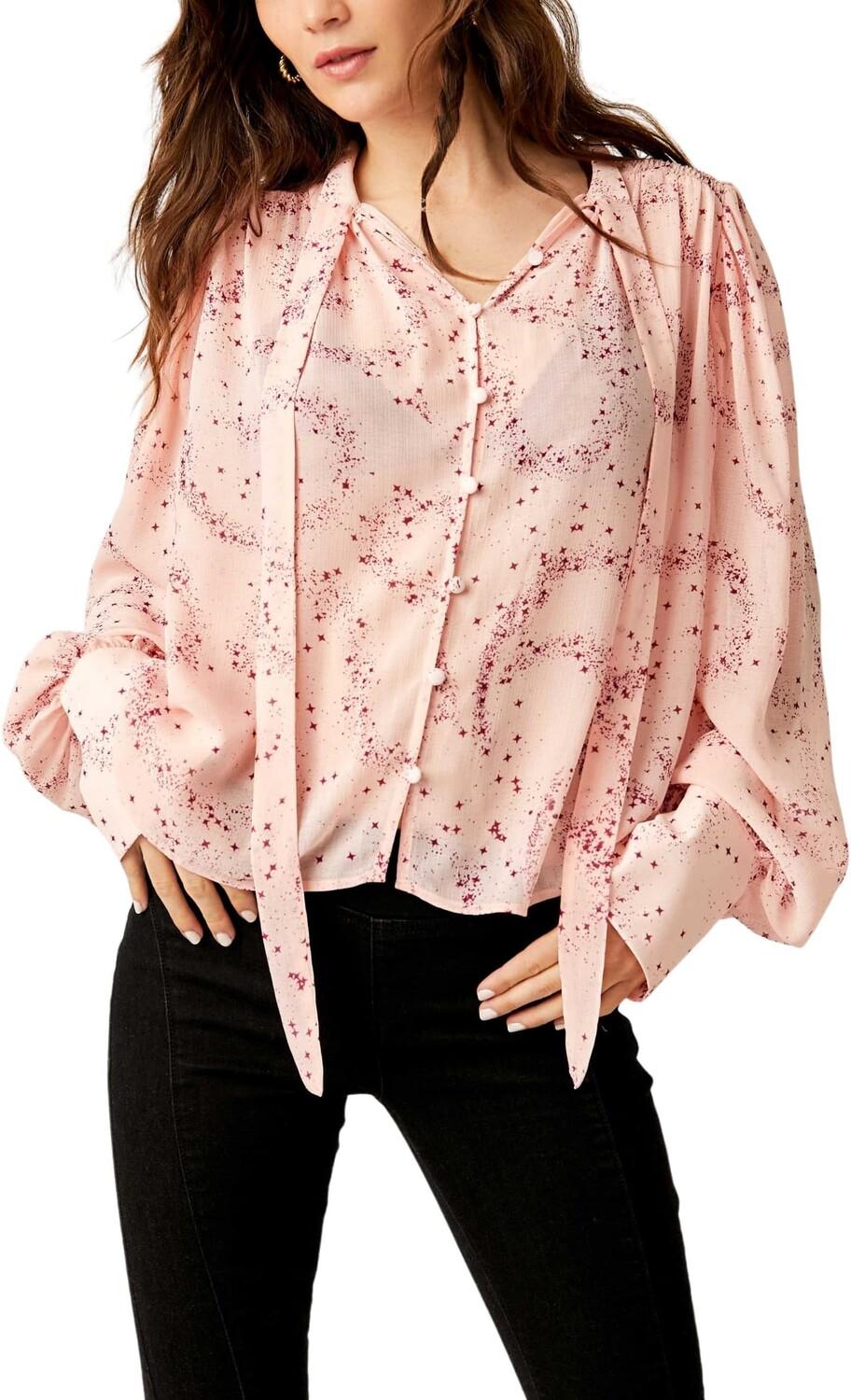 

Топ с принтом Stars Align Free People, цвет Ballet Combo