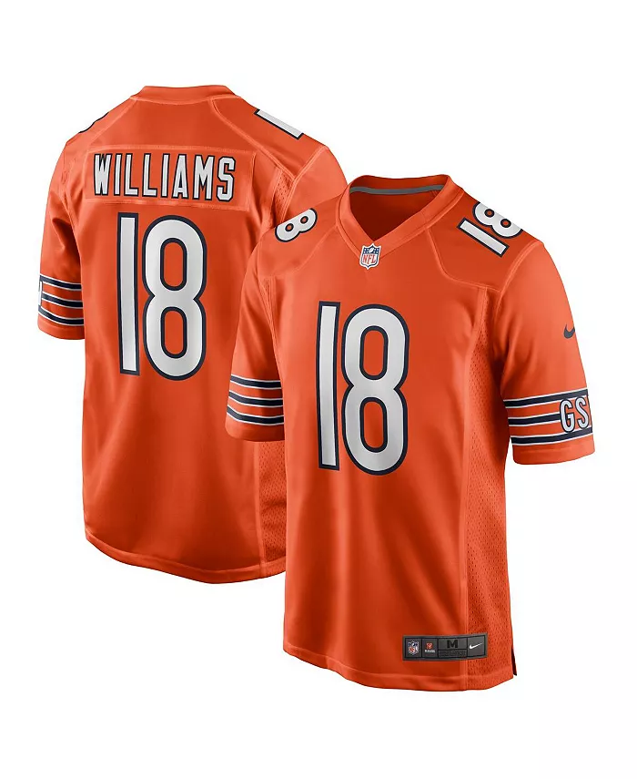 

Мужская игровая футболка Caleb Williams Chicago Bears — выбор в первом раунде драфта НФЛ 2024 Nike, оранжевый