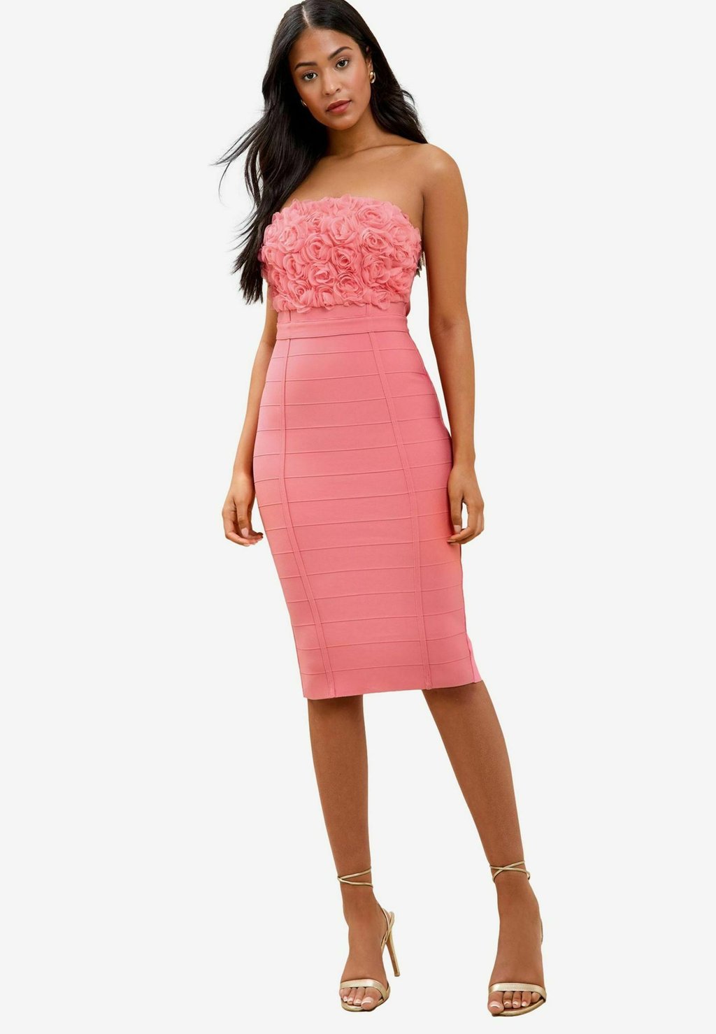 

Коктейльное/вечернее платье FLOWER BANDEAU BANDAGE Lipsy, розовый