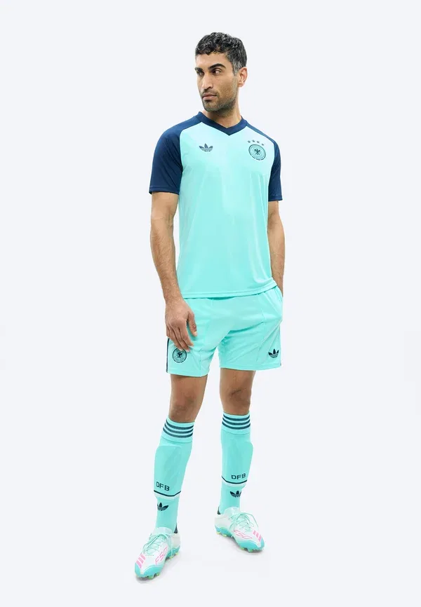 Футболка Adidas Originals Deutschland DFB 26 Away Pre-Match National Team Wear, цвет вспышка аква — фото 2
