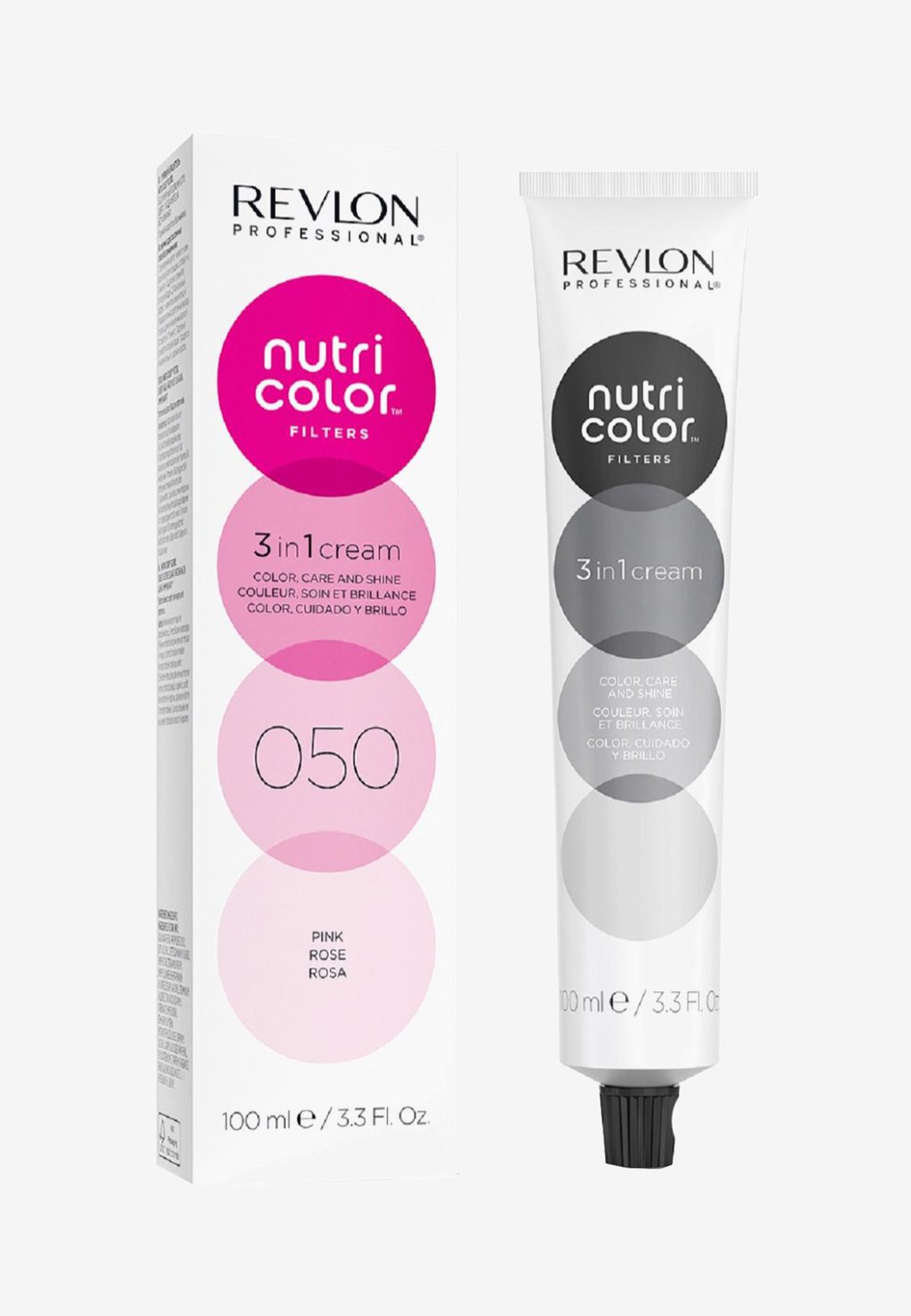 

Кондиционер Nutri Color Filters 3 In 1 Cream Color Care And Shine Semi Permanent Revlon Professional, цвет 050 pink