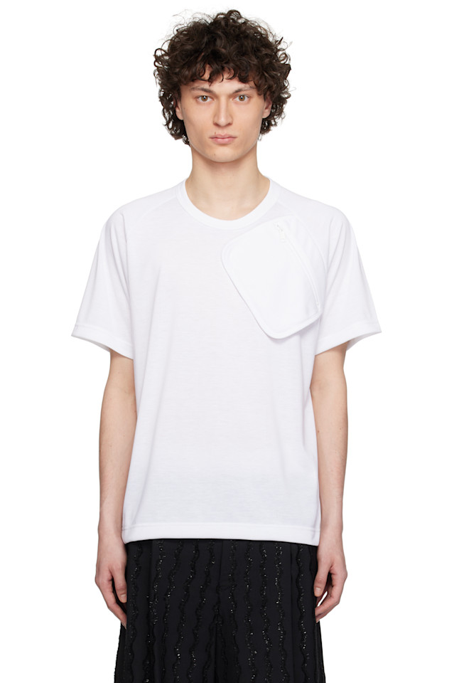 

Футболка из полиэстерового джерси Comme Des Garçons Homme Plus, белый