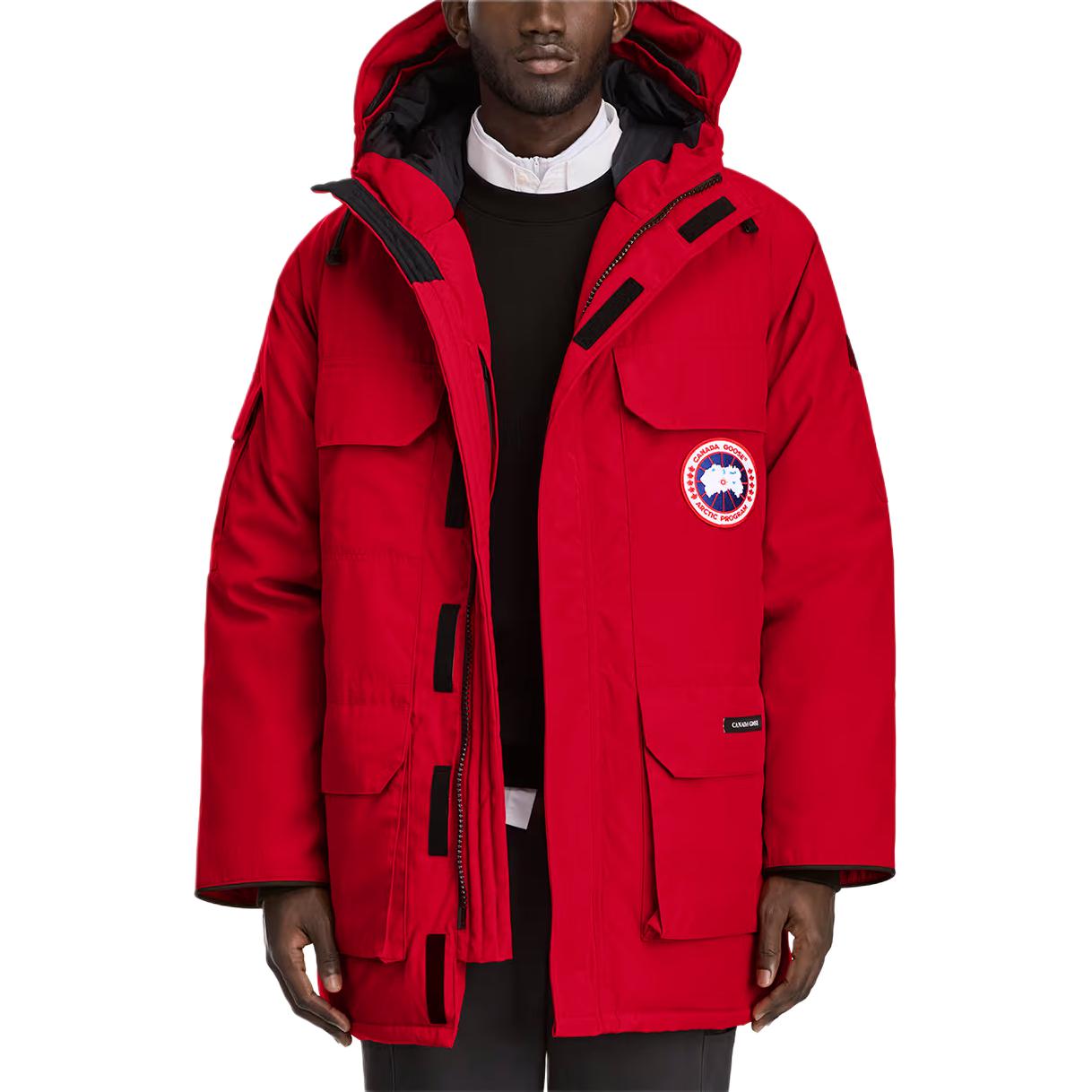 Экспедиционная парка с капюшоном Canada Goose, lucky lucky красный — фото 3