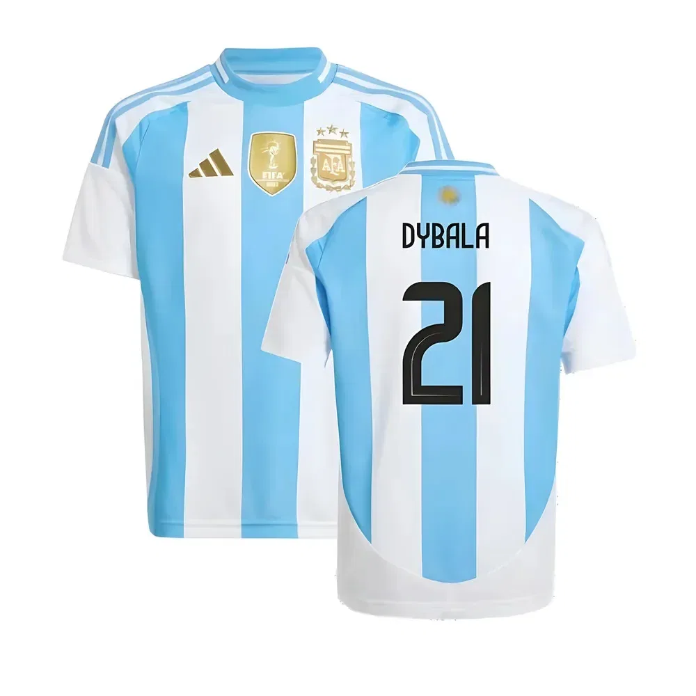 Домашняя футболка Argentina 2024-2025 Dybala 21, белый