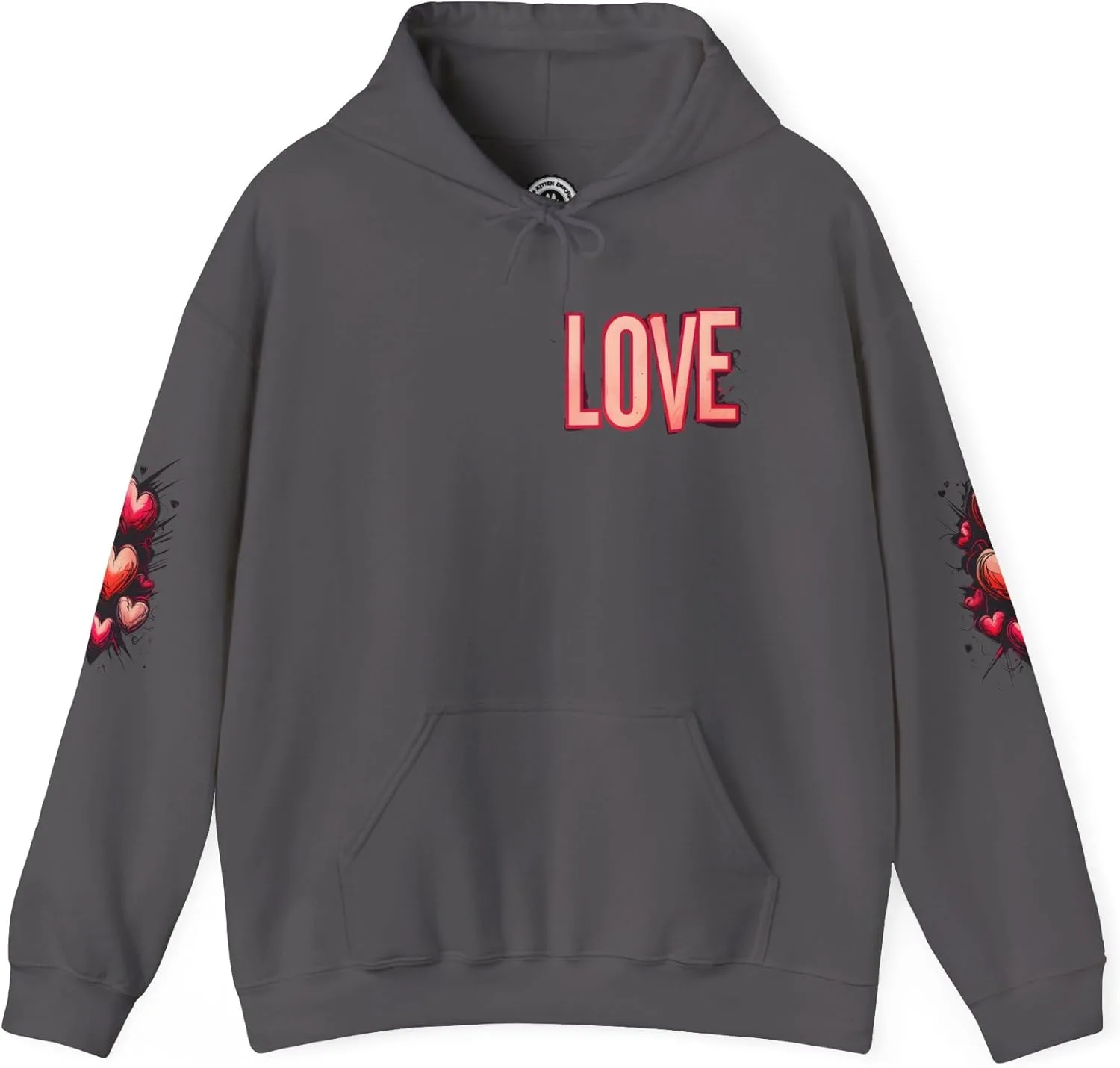 

Уличный худи Love and Graffiti Heart Art Design, унисекс