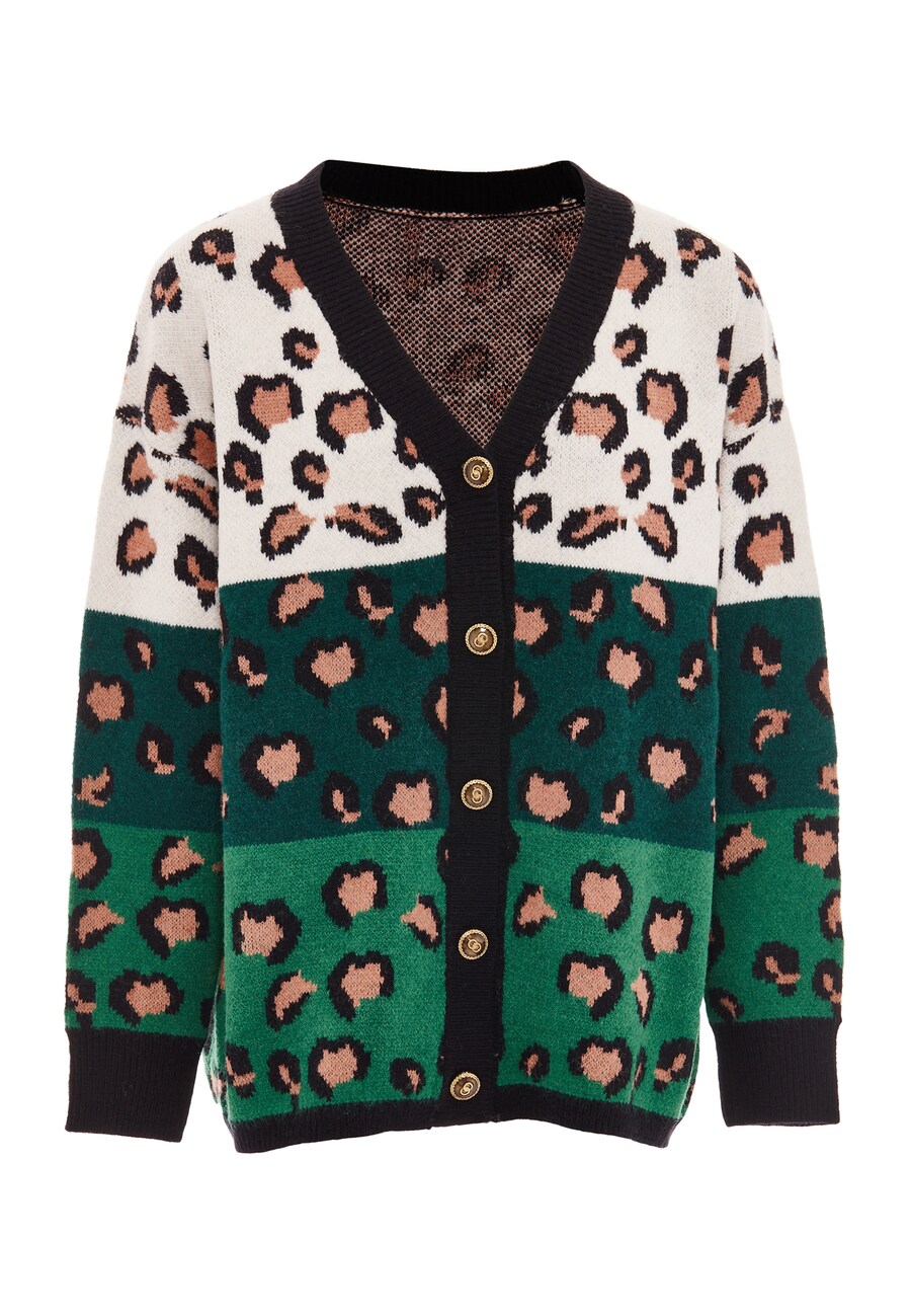 

Вязаный кардиган ebeeza, цвет Grass green/Dark green