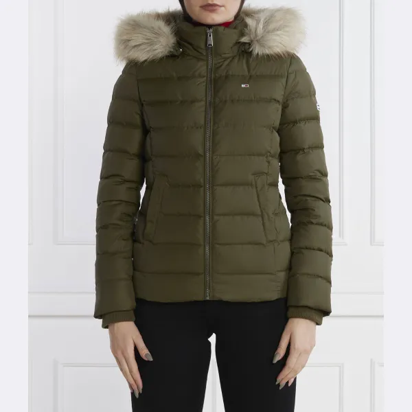 

Пуховик узкого кроя Tommy Hilfiger, зеленый