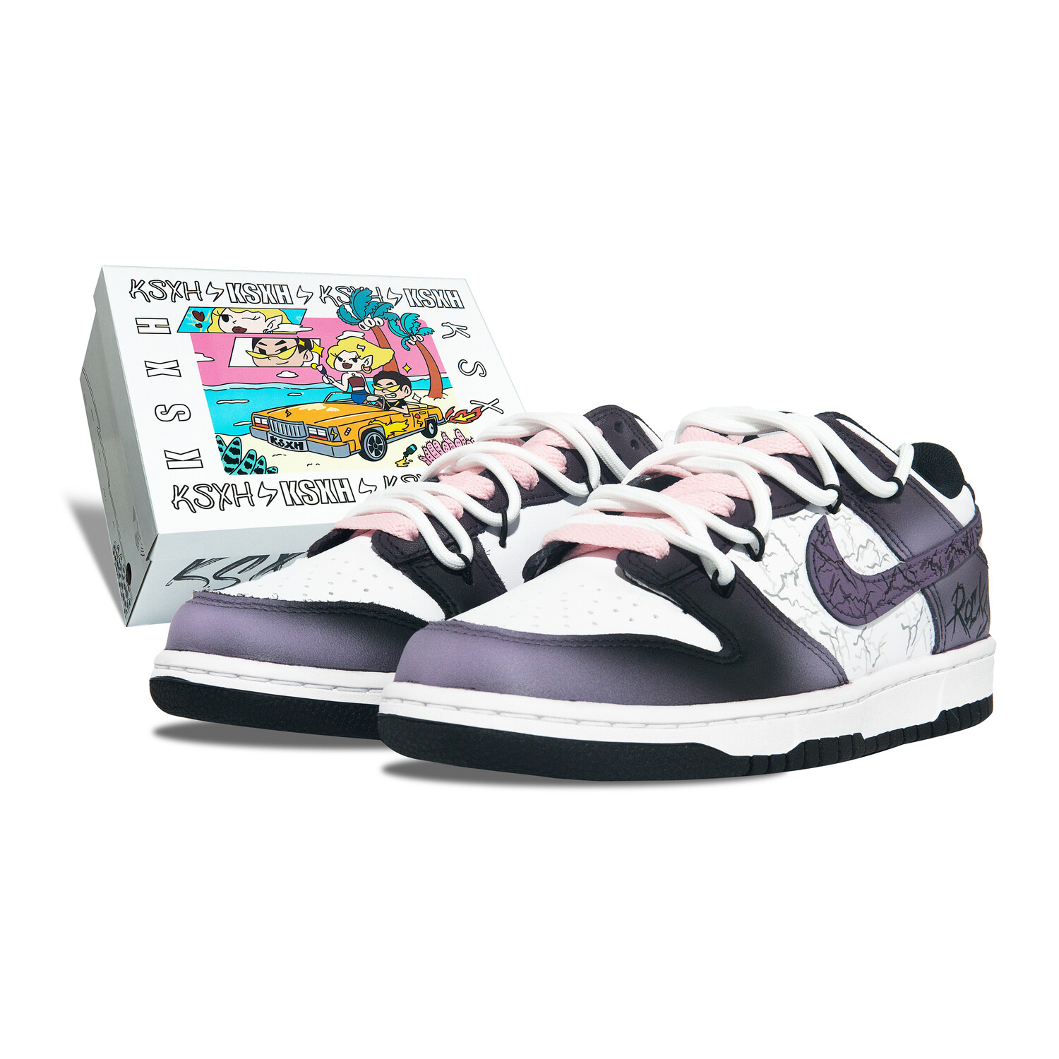 

Обувь для скейтбординга Dunk Kids для начальной школы Nike, фиолетовый