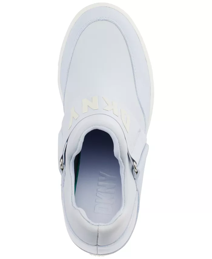 Женские слипоны Cosmos Slip-On Logo Wedge Sneakers DKNY, фиолетовый — фото 4